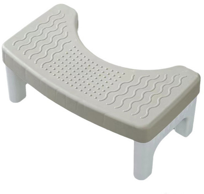 小麥購物 防滑馬桶腳踏凳 L102, 灰色