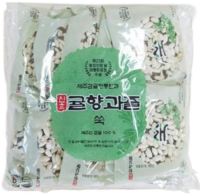 신효귤향과즐 제주 한과 쑥 10p, 1개, 280g