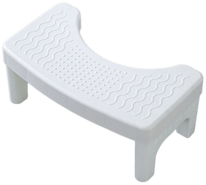 小麥購物 防滑馬桶腳踏凳 L102, 白色