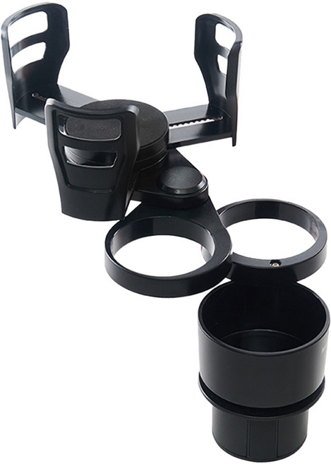 ANBORTEH 安伯特 車用不倒翁4旋轉杯架, 黑色, 1個