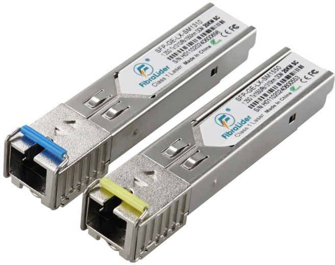 피브라리더 1.25Gbps 10Km 기가타입 듀얼모드 mini GBIC 광모듈 2종 세트, 1세트, TB836