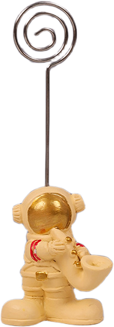 DULU 우주여행 명함꽂이 타입1 베이지 색소폰, 1개