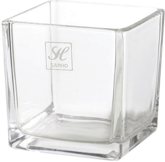 글라스코 사각 유리화병, 투명