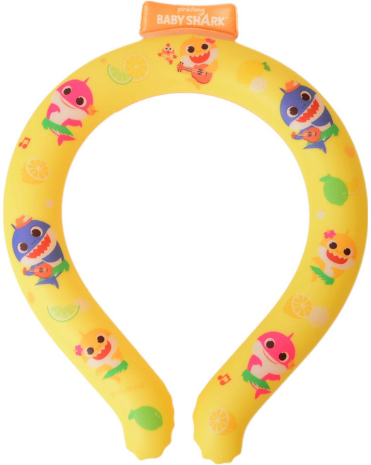 아기상어 넥쿨러 25IN-PF02, 옐로우, 1개