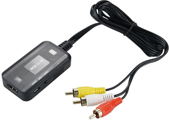 KOUVOLSEN 複合式 RCA 3線 3RCA AV 轉 HDMI 轉換器, 1個, BF372