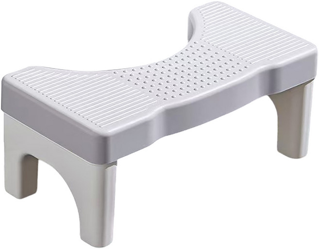 小麥購物 防滑馬桶凳 L107, 灰色, 1個