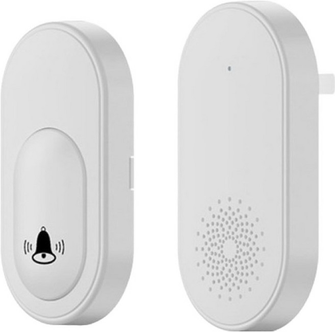 Couselect 遠距離智能無線門鈴 一拖一 四檔音量/38首音樂 Y90 白色, 1組