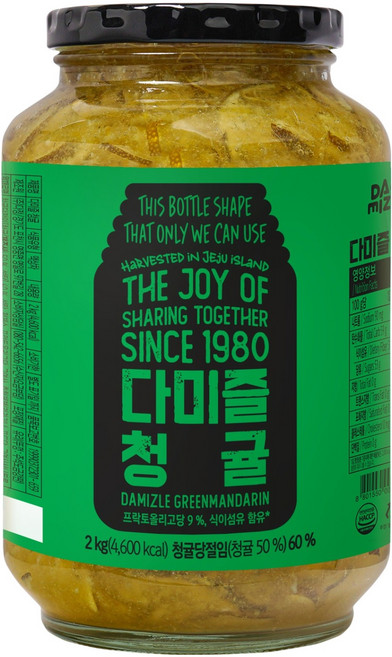 다미즐 청귤 과일청, 2kg, 1개입, 1개