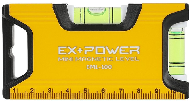 이엑스파워 미니 자석 수평기 EML-100, 1개