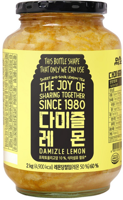 다미즐 레몬 과일청, 2kg, 1개입, 1개