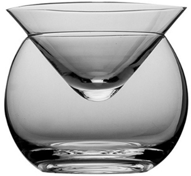 프렌치마르스 더블 레이어 사케 아이스 술잔 150ml MMM2754, 투명, 1개