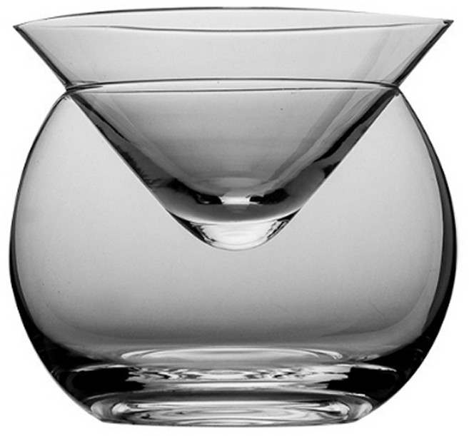 프렌치마르스 더블 레이어 사케 아이스 술잔 250ml MMM2754, 투명, 1개