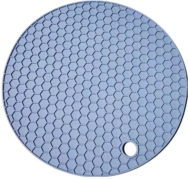 픽딜 다용도 고급 뚝배기 받침 14cm, 블루, 1개