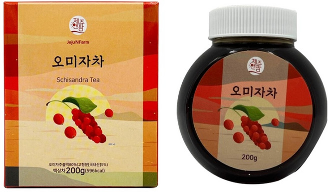 제주앤팜 오미자 액상차, 200g, 1개