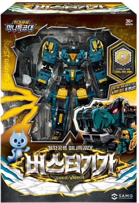 미니특공대 시즌7 최강공룡 버스터기가 로봇, 혼합색상, 1개