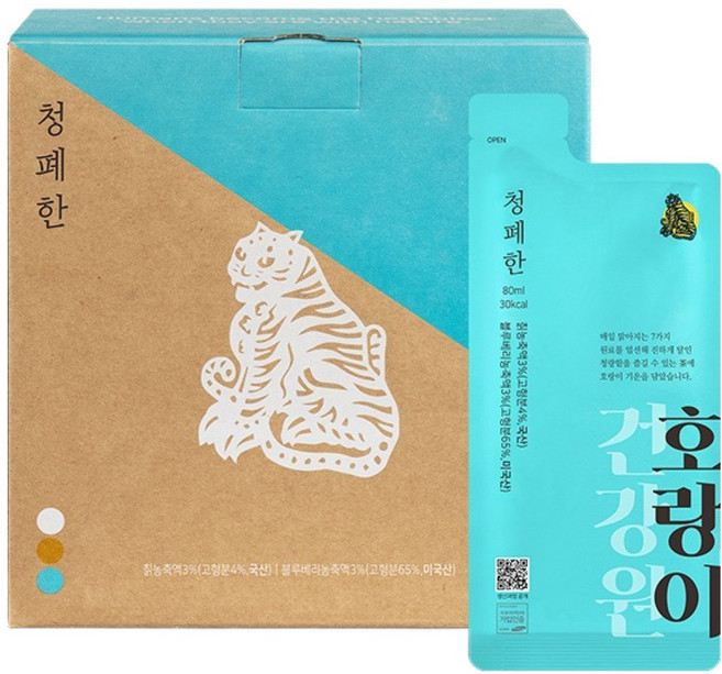 호랑이건강원 청폐한, 80ml, 14개, 14개