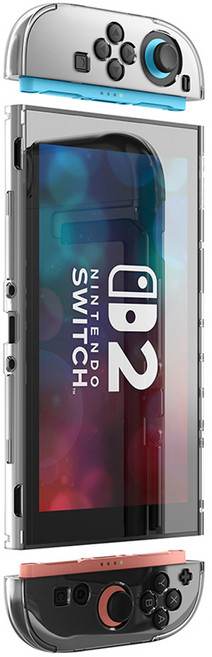 엘라고 닌텐도 스위치 2 풀커버 케이스, 투명, 1개