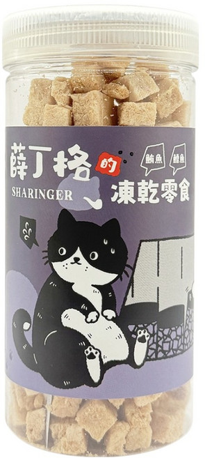 SHARINGER 薛丁格 貓凍乾零食, 1罐, 70g, 鮪魚 + 鱈魚