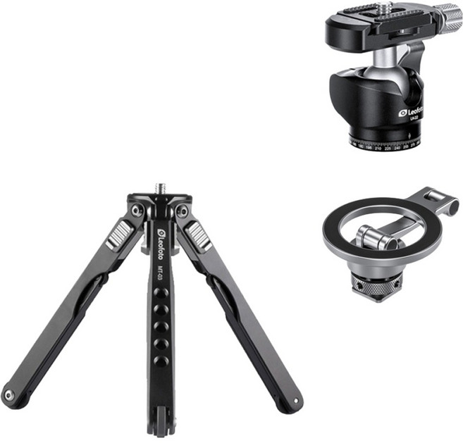 레오포토 맥세이프 콜드슈 스마트폰 홀더 + 미니삼각대 세트, 1세트, MT-03, LH-22, PM-03