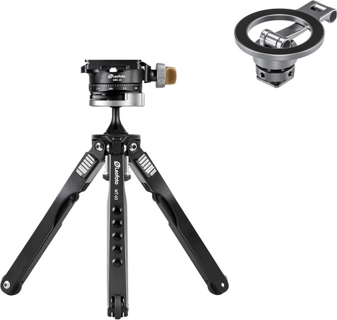 레오포토 맥세이프 콜드슈 스마트폰 홀더 + 미니삼각대 세트, 1세트, MT-03, MBC-20, PM-03