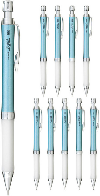 유니 알파겔 슬림샤프 M5-807 터코이즈, 10개, 0.5mm