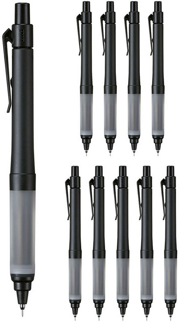 유니 알파겔 스위치샤프 M5-1009 블랙, 10개, 0.5mm