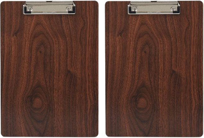 홍련 우드 클립 보드, 다크브라운, 2개