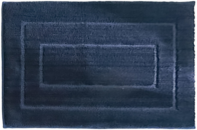 小麥購物 加厚浴室吸水地墊 回型, 湛藍色, 1個