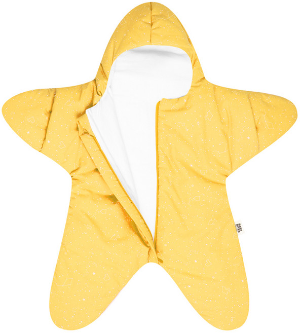 BABY BITES 鯊魚咬一口 100% 純棉手工嬰兒睡袋/防踢被/包巾 西班牙設計 標準版 星空海星