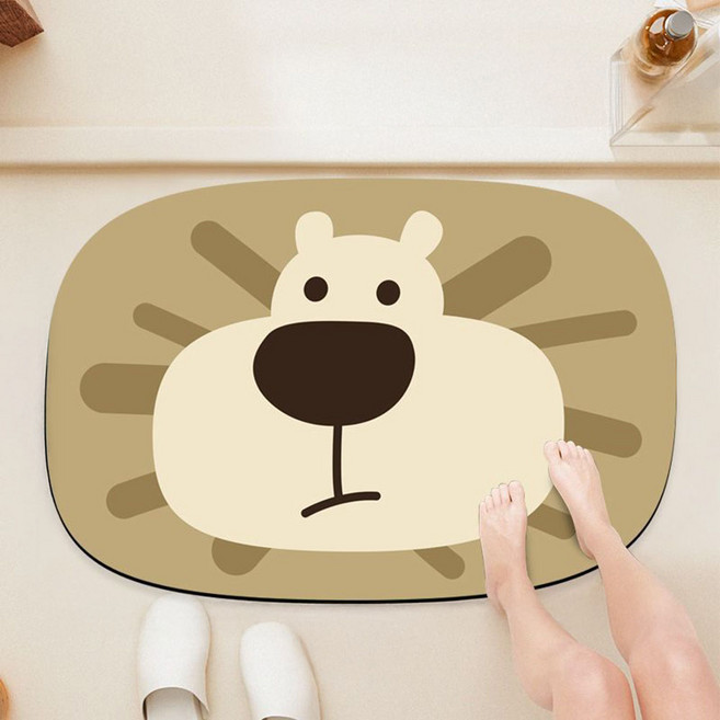 軟珪藻土地墊, 獅子頭