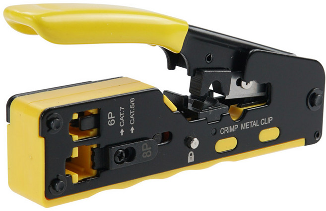 Coms 網路工具 CAT5 5e CAT6 CAT6a CAT7 LANTool 壓接 壓線鉗 網路線 BF399, 13.5cm, 1個, 混合顏色