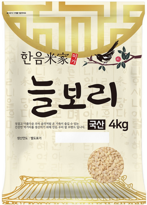 한음미가 국산 늘보리, 4kg, 1개