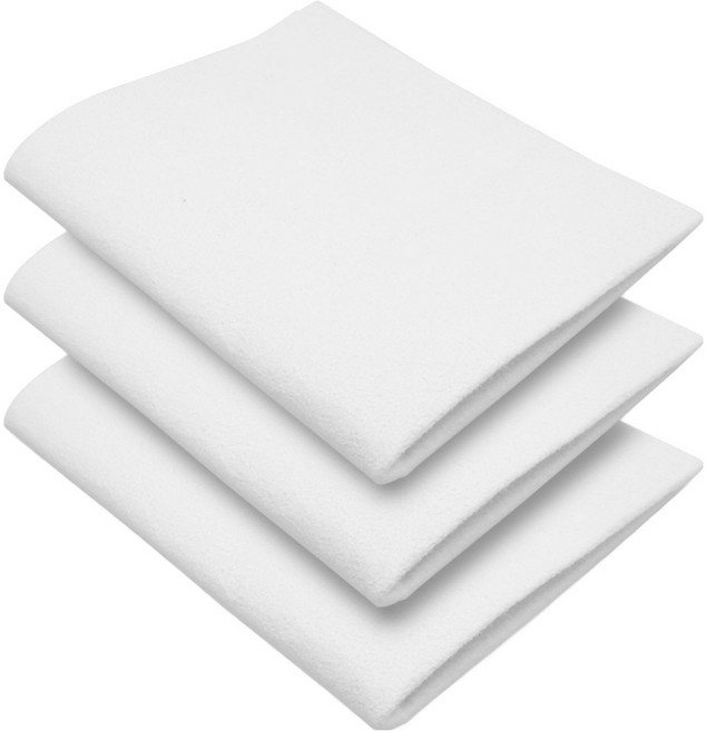 엑스핏 세무융 마이크로화이버 다용도 자동차 극세사 세차 타올, 화이트, 3개