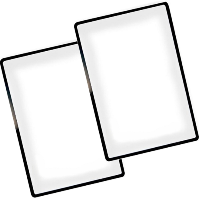 몰투데이 확대왕 휴대용 독서 돋보기, 투명, 2개