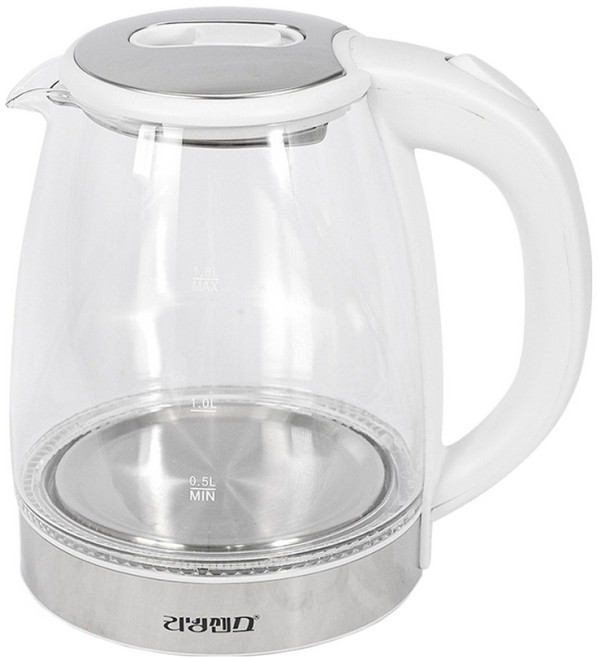 리빙센스 더글라스 무선 유리 주전자 1.8L, LSK-1890GW