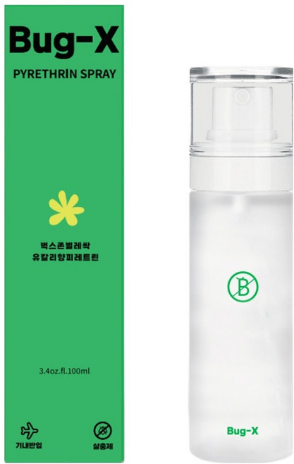버그엑스 여행용 진드기 살충제, 100ml, 1개