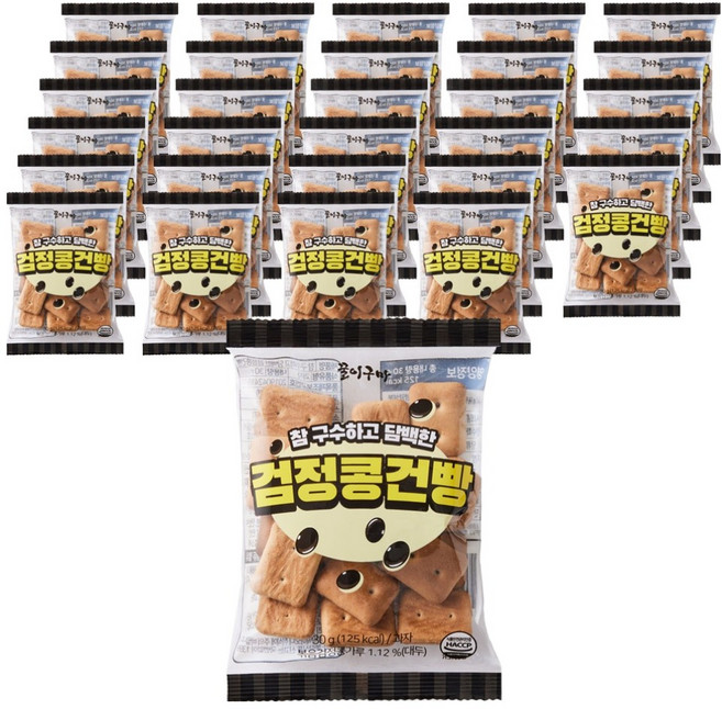 꿀이구마 참 구수하고 담백한 검정콩 건빵, 30g, 30개