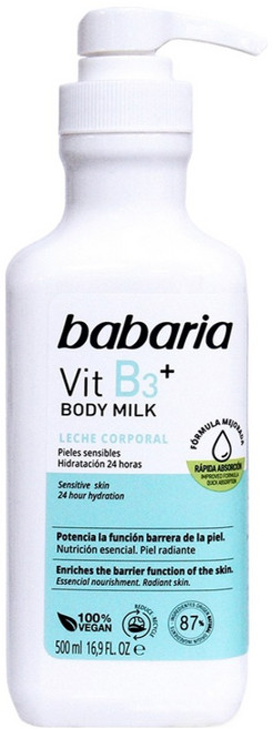 Babaria B3菸鹼醯胺美肌煥白 500ml 嫩白保濕 身體乳液, 1瓶