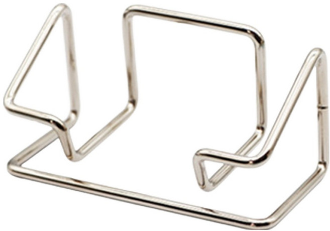 썸즈마인 메탈 명함꽂이 실버 100mm, 1개, 1단