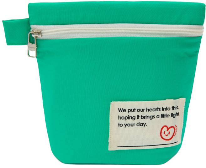 세맘스 보온보냉 양면방수 신호등 파우치, 그린