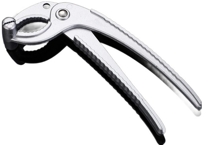 로그로 뚝배기 주방 집게, 실버, 1개