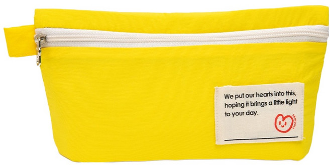 세맘스 보온보냉 양면방수 신호등 파우치, 옐로우