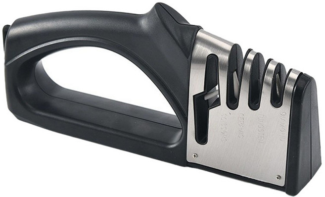 피앤케이 주방 4in1 가정용 칼갈이, 블랙, 1개