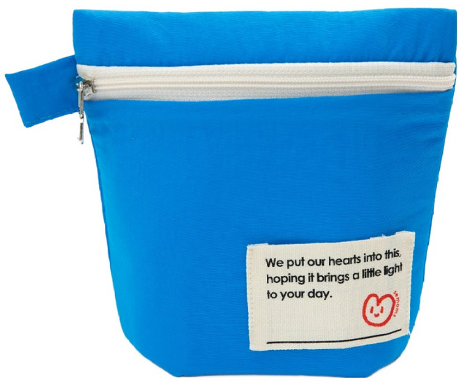 세맘스 보온보냉 양면방수 신호등 파우치, 블루