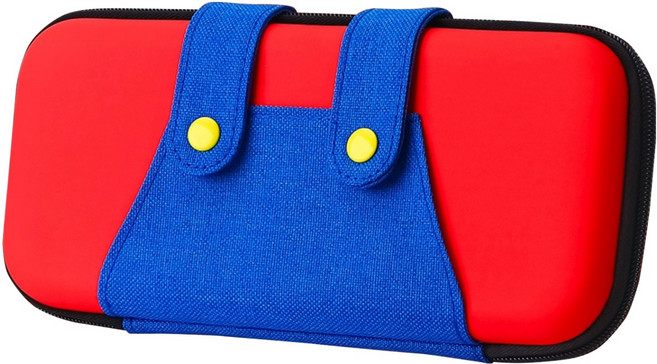 호후 루닉 닌텐도 스위치2 슬림 케이스 파우치, 마리오 멜빵, 1개
