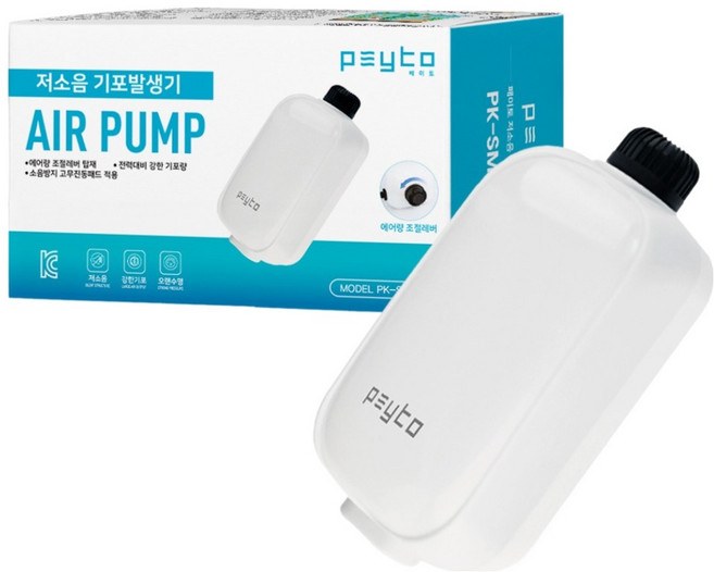 페이토 저소음 1구 기포발생기 2W PK-SM10A, 1개