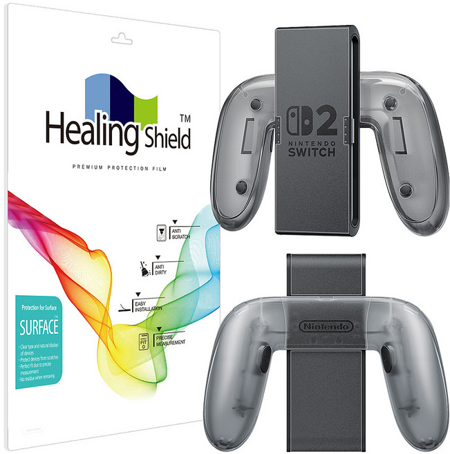 힐링쉴드 조이콘2 충전그립 무광 외부보호필름 2p 세트, 2세트, Nintendo Switch 2