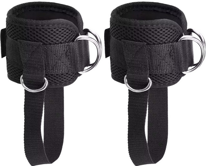 코히모 하체운동 발목스트랩 5W0408, 블랙, 2개