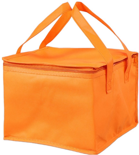 쿠미핸즈 케이크 배달 음식 보온 보냉 가방, 오렌지, 1개