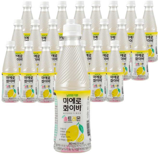 미에로화이바 솔트레몬, 350ml, 24개